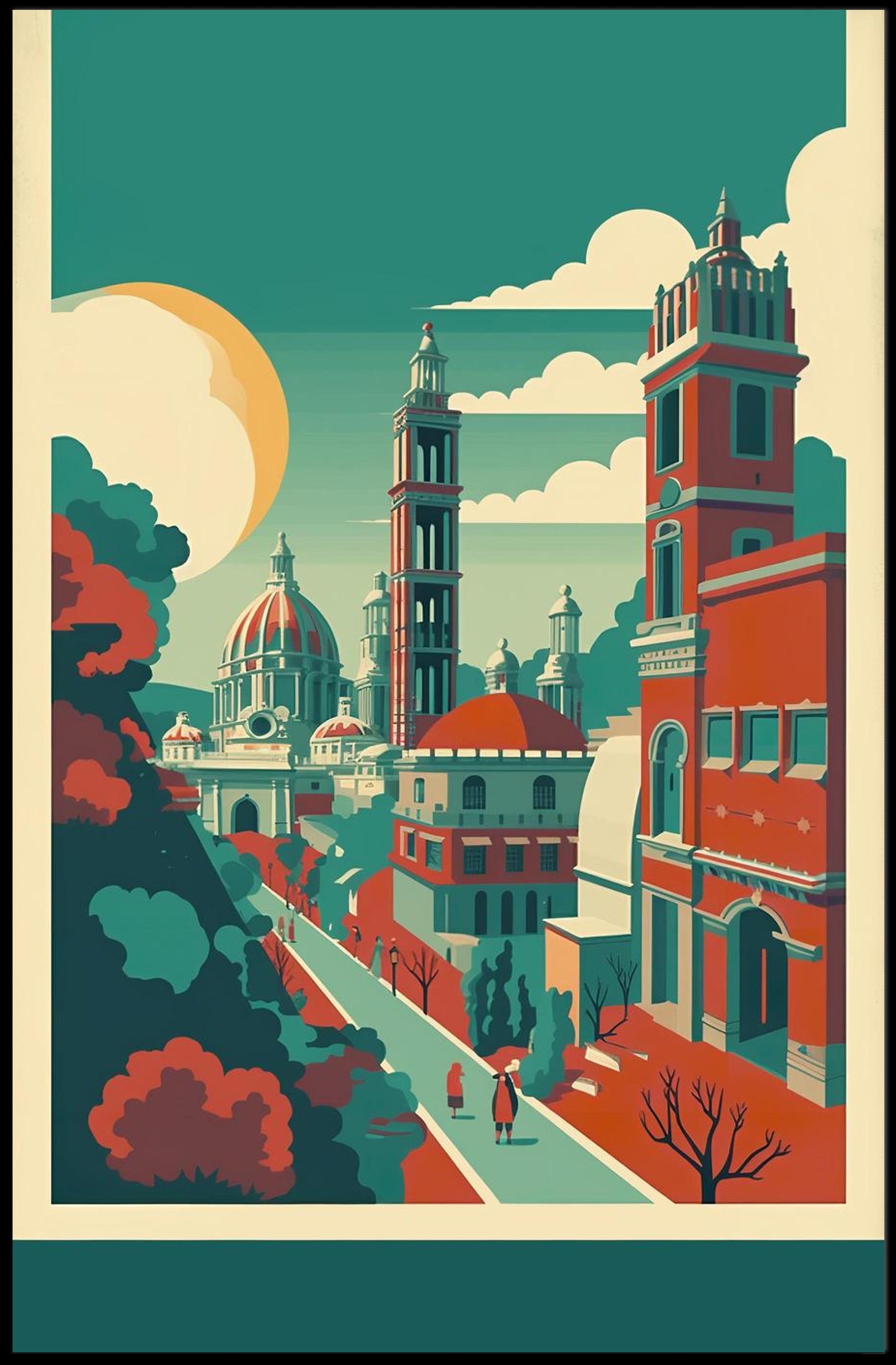 Architectural Dreamscape Poster PosterGoat