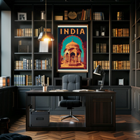 Architectural Grandeur India Vintage Travel Poster PosterGoat
