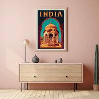 Architectural Grandeur India Vintage Travel Poster PosterGoat