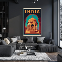 Architectural Grandeur India Vintage Travel Poster PosterGoat