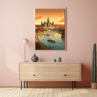 Architectural Harmony: European Gothic Revival Cultural or Heritage Poster PosterGoat