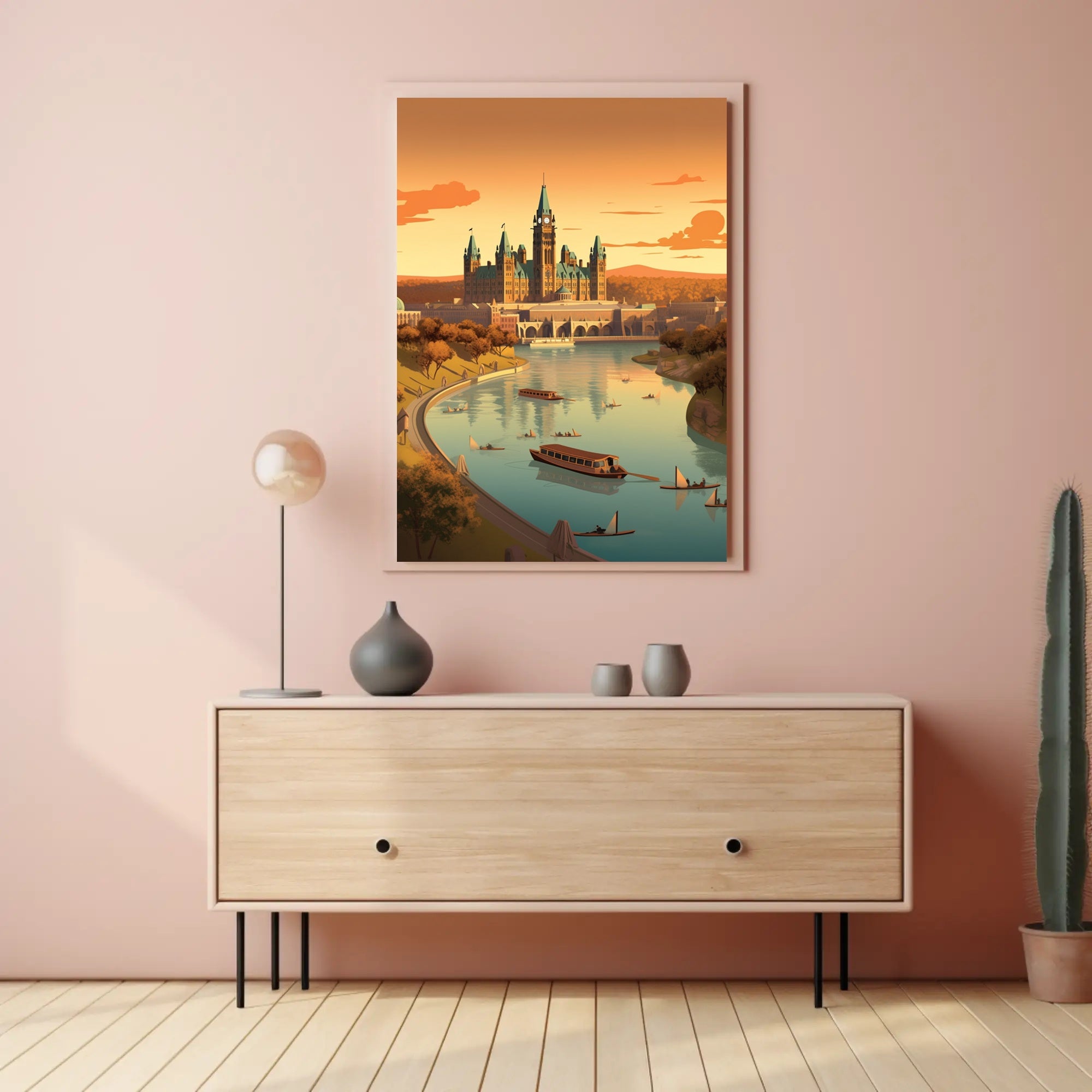 Architectural Harmony: European Gothic Revival Cultural or Heritage Poster PosterGoat