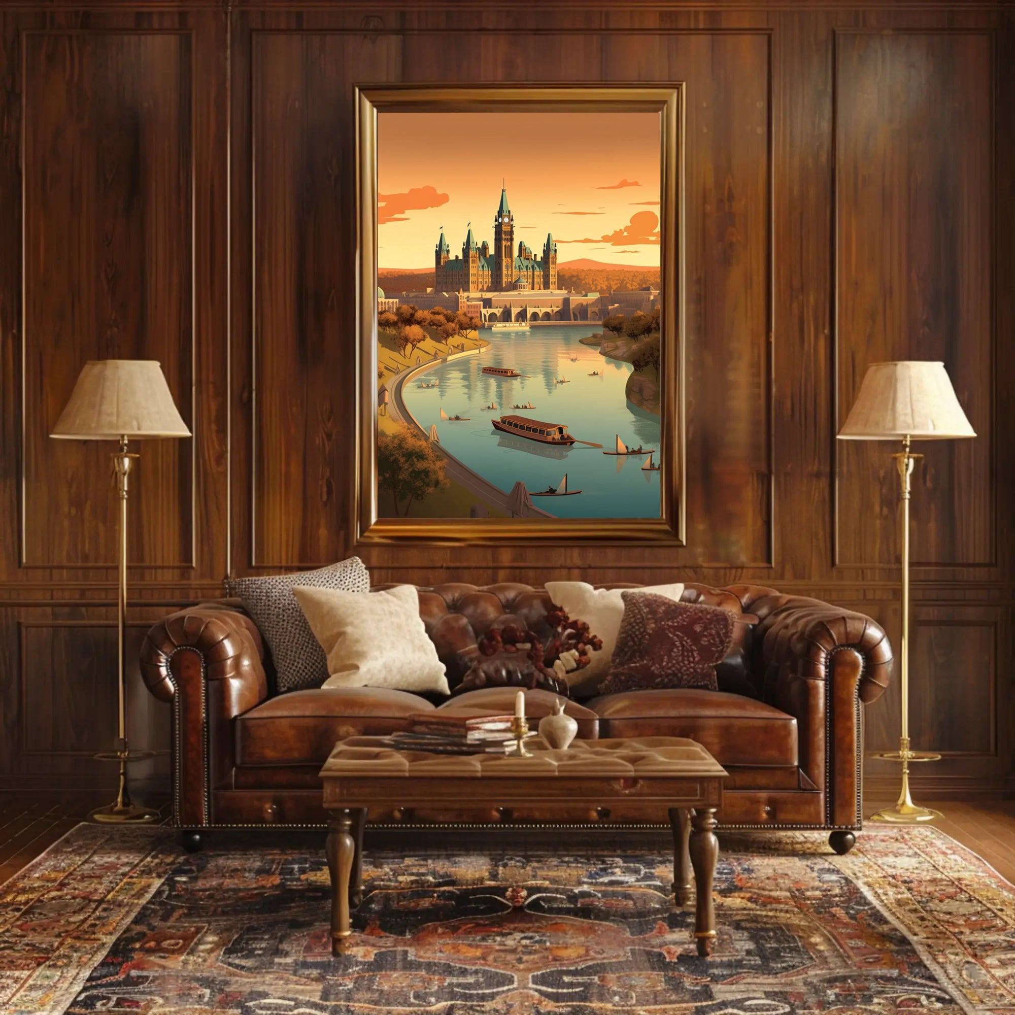 Architectural Harmony: European Gothic Revival Cultural or Heritage Poster PosterGoat