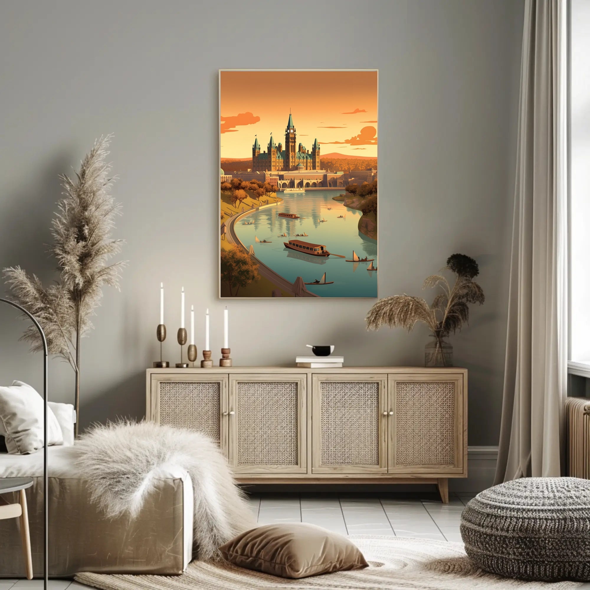 Architectural Harmony: European Gothic Revival Cultural or Heritage Poster PosterGoat