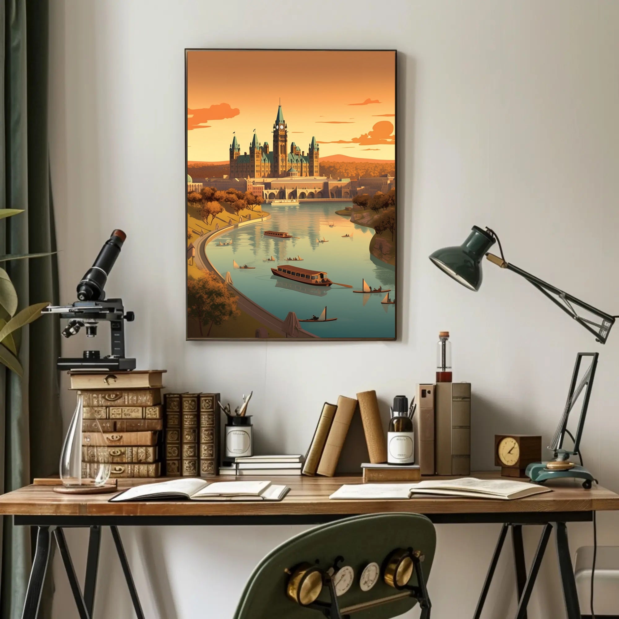 Architectural Harmony: European Gothic Revival Cultural or Heritage Poster PosterGoat