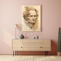 Architectural Intellect Fusion Art Print Poster PosterGoat