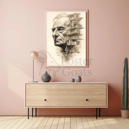 Architectural Wisdom: Fusion of Identity Art Poster PosterGoat