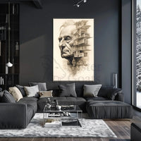 Architectural Wisdom: Fusion of Identity Art Poster PosterGoat