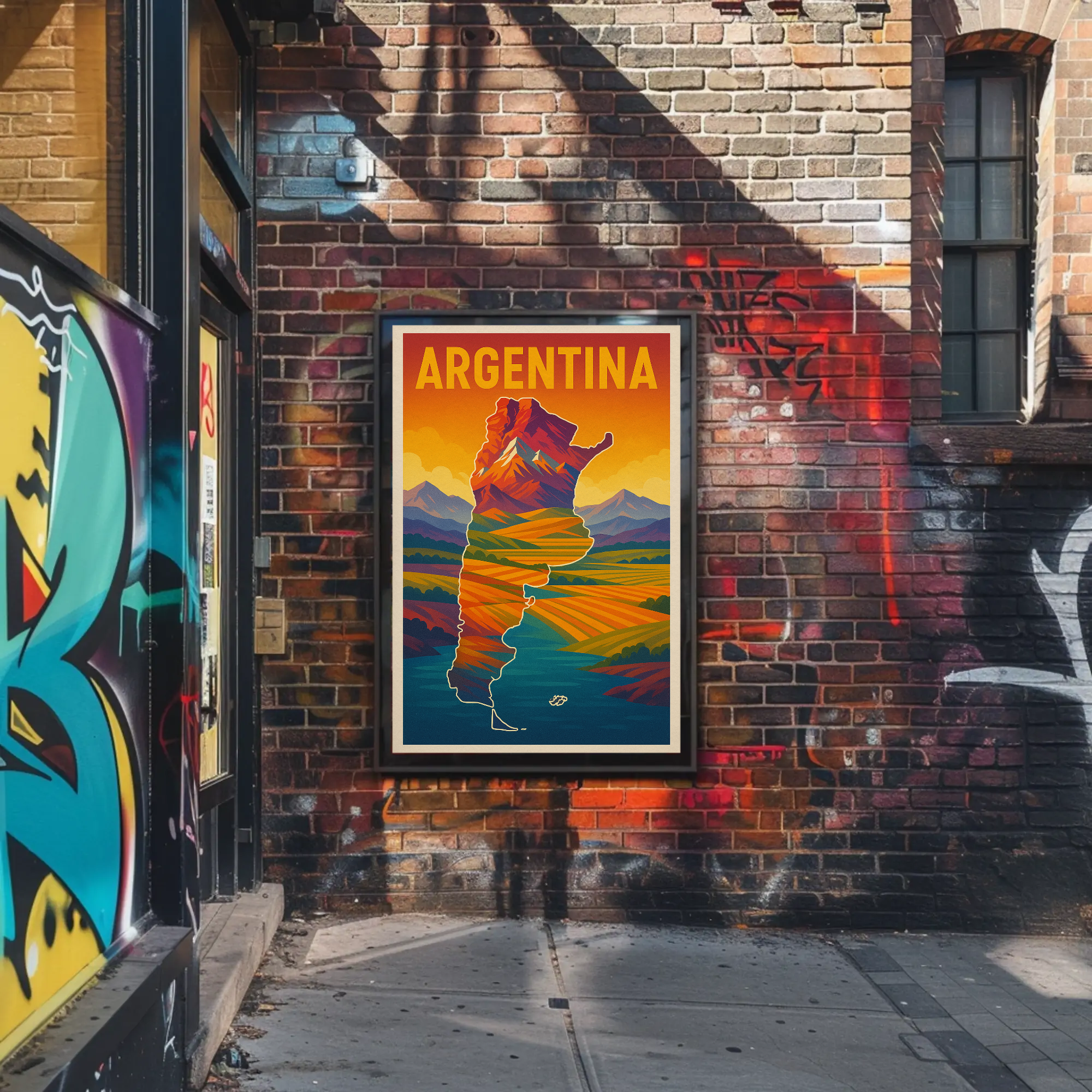 Argentina Adventure Awaits Vintage Travel Poster PosterGoat
