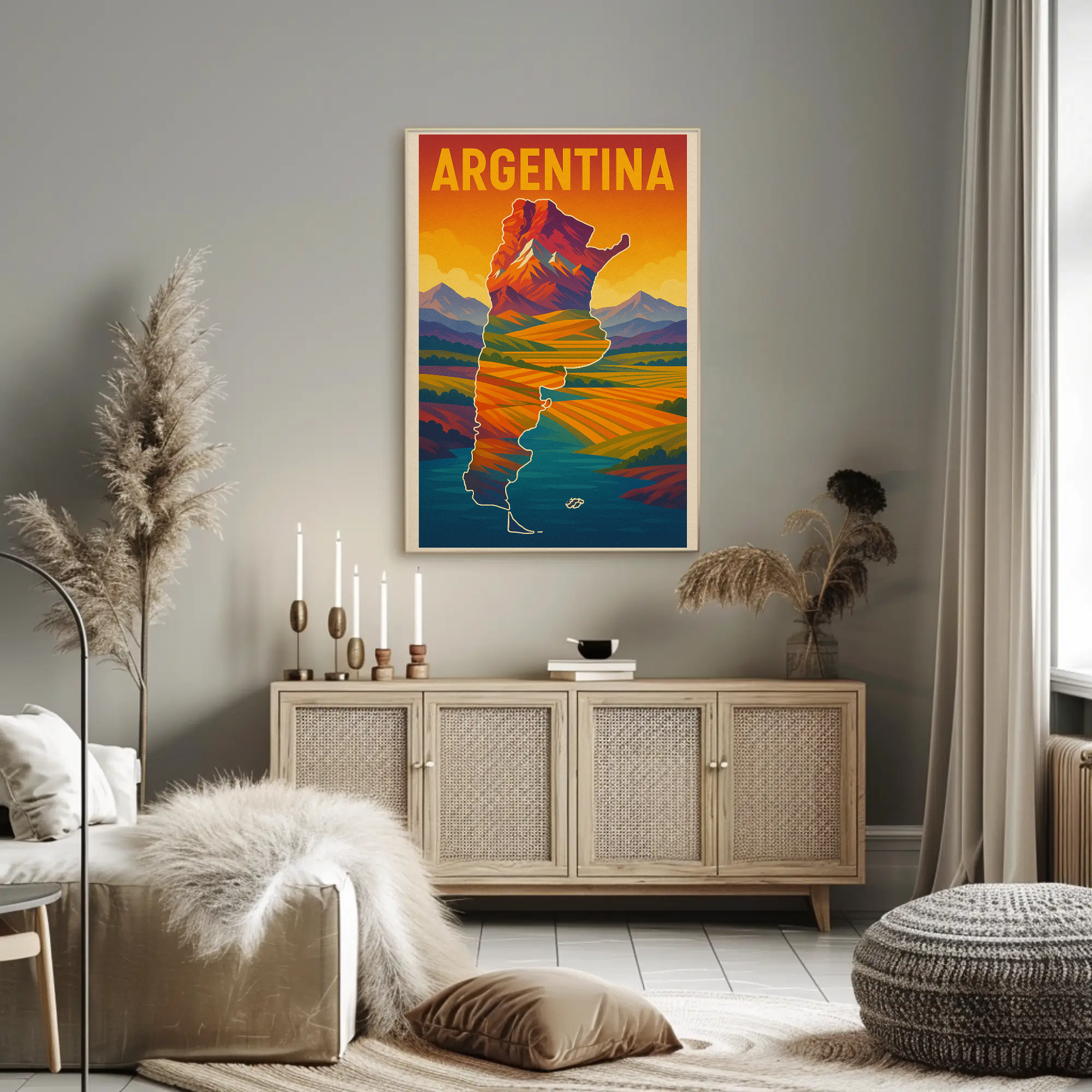 Argentina Adventure Awaits Vintage Travel Poster PosterGoat