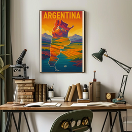 Argentina Adventure Awaits Vintage Travel Poster PosterGoat