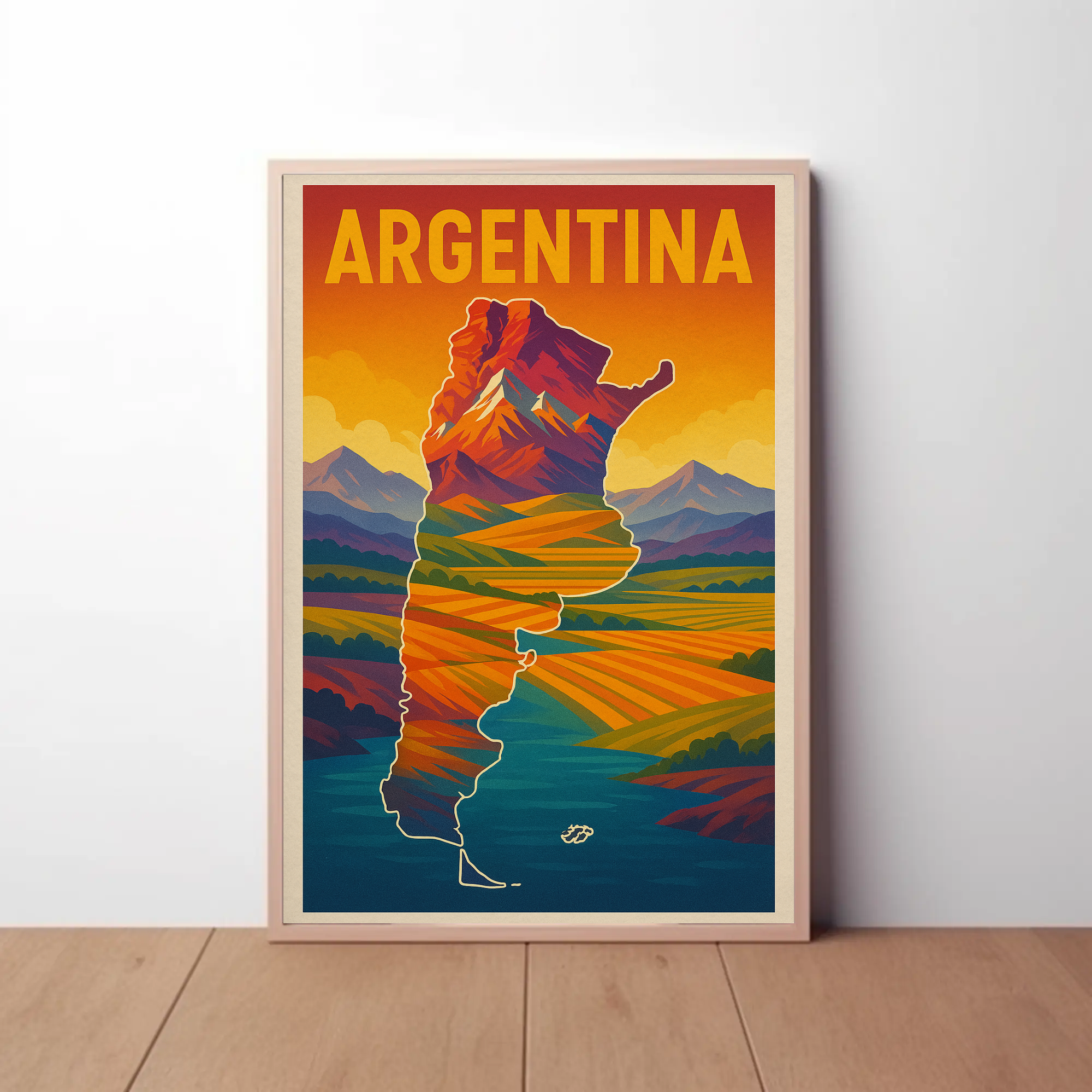 Argentina Adventure Awaits Vintage Travel Poster PosterGoat