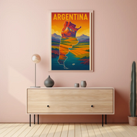 Argentina Adventure Awaits Vintage Travel Poster PosterGoat