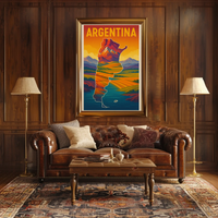 Argentina Adventure Awaits Vintage Travel Poster PosterGoat