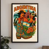 Argentina's Cultural Essence Captured in Travel Poster PosterGoat