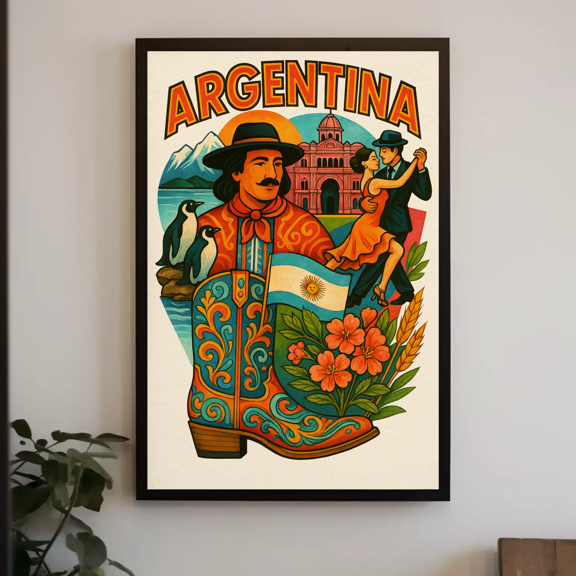 Argentina's Cultural Essence Captured in Travel Poster PosterGoat