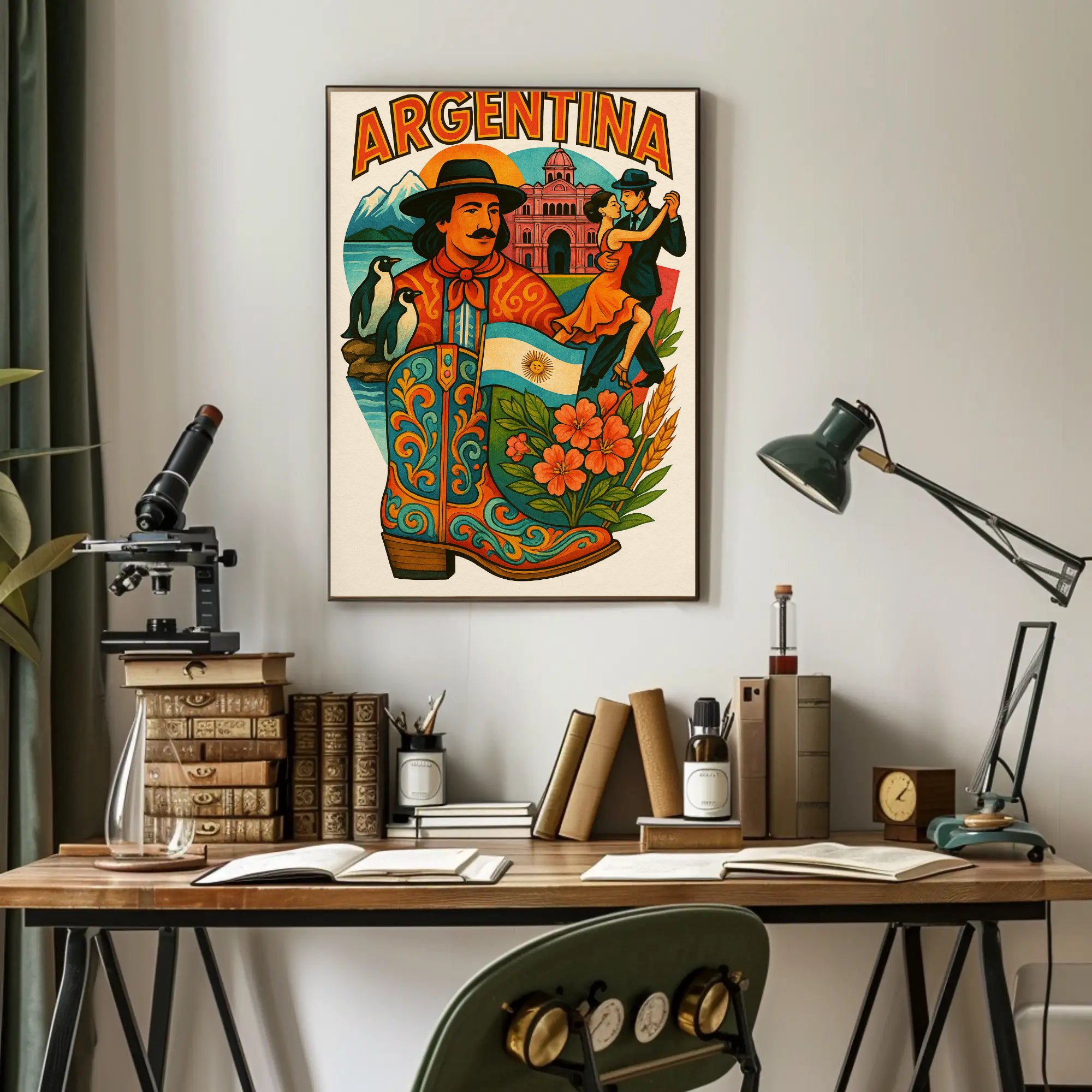 Argentina's Cultural Essence Captured in Travel Poster PosterGoat