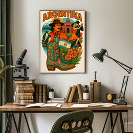 Argentina's Cultural Essence Captured in Travel Poster PosterGoat