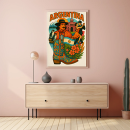 Argentina's Cultural Essence Captured in Travel Poster PosterGoat