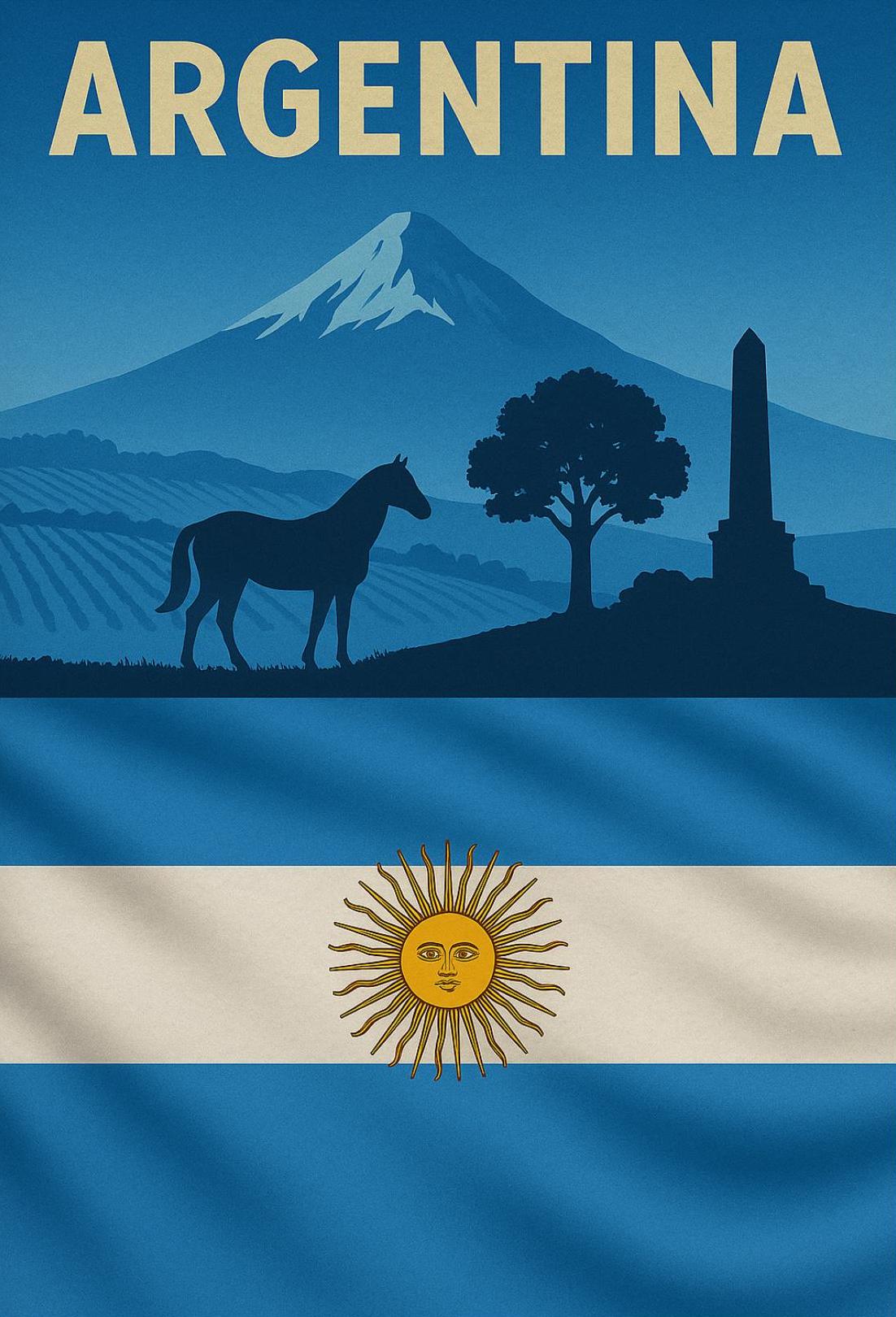 Argentina's Scenic Beauty in Cultural Heritage Poster PosterGoat
