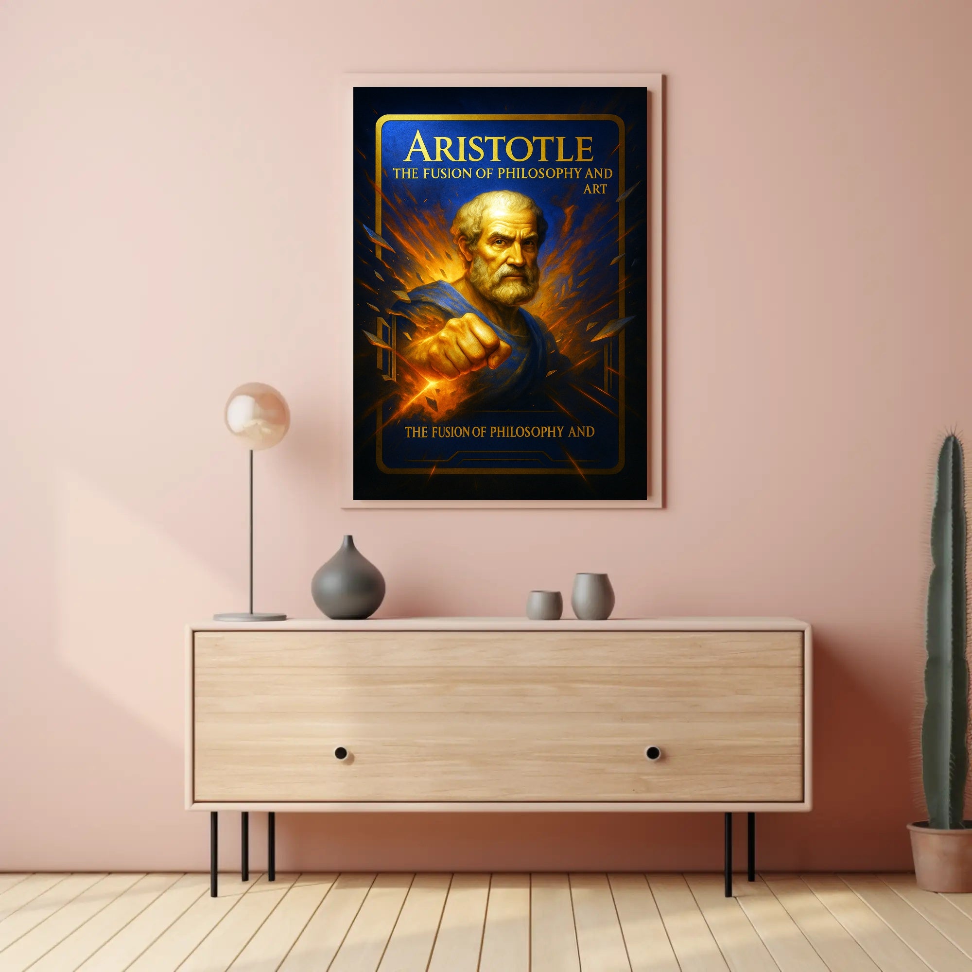 Aristotle The Fusion of Philosophy and Art Poster PosterGoat