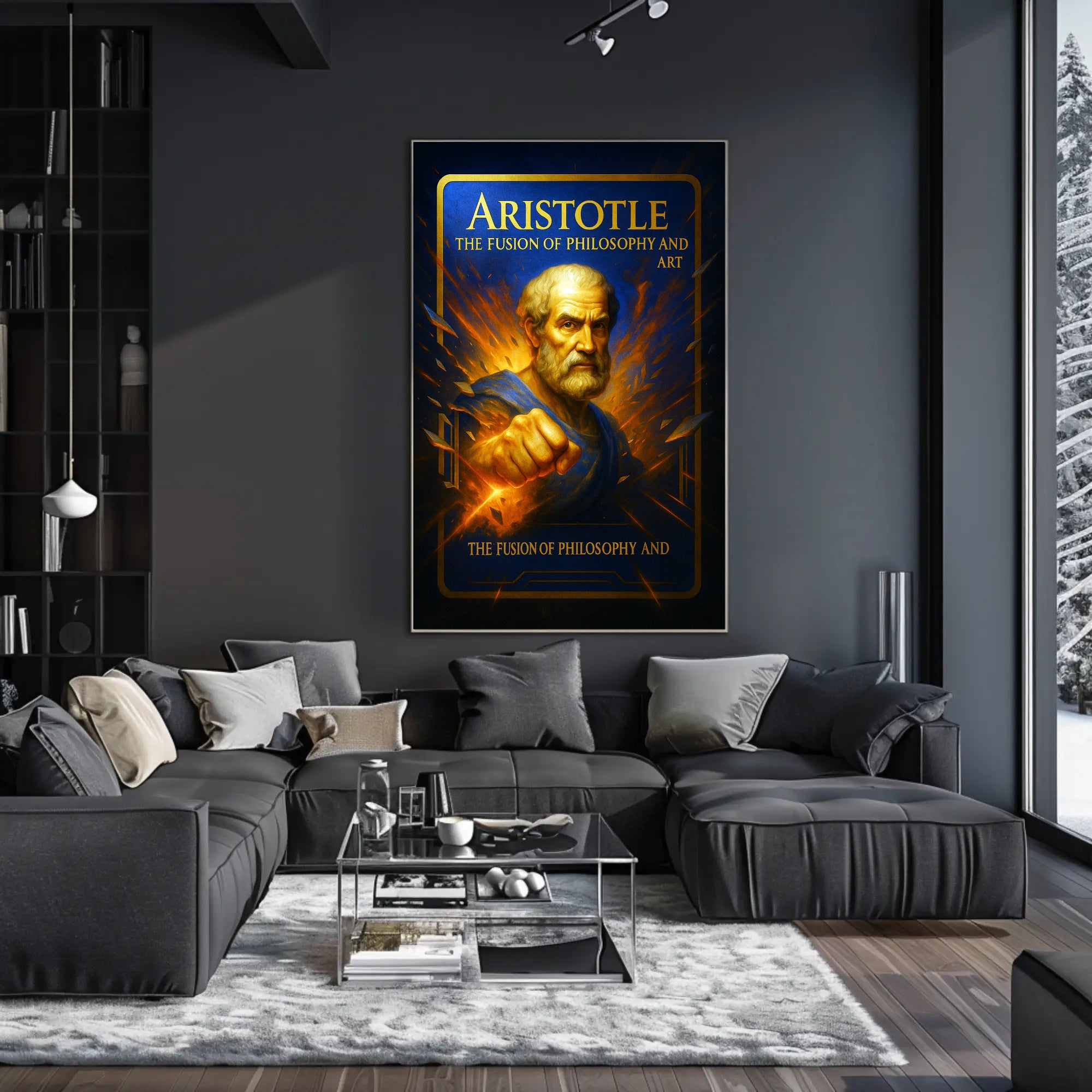 Aristotle The Fusion of Philosophy and Art Poster PosterGoat