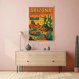Arizona Adventure Vintage Graphic Travel Poster PosterGoat
