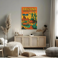 Arizona Adventure Vintage Graphic Travel Poster PosterGoat