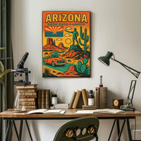 Arizona Adventure Vintage Graphic Travel Poster PosterGoat