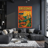 Arizona Adventure: Retro Travel Poster PosterGoat