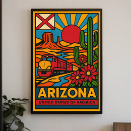 Arizona Desert Adventure Travel Poster PosterGoat