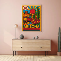 Arizona Desert Adventure Travel Poster PosterGoat