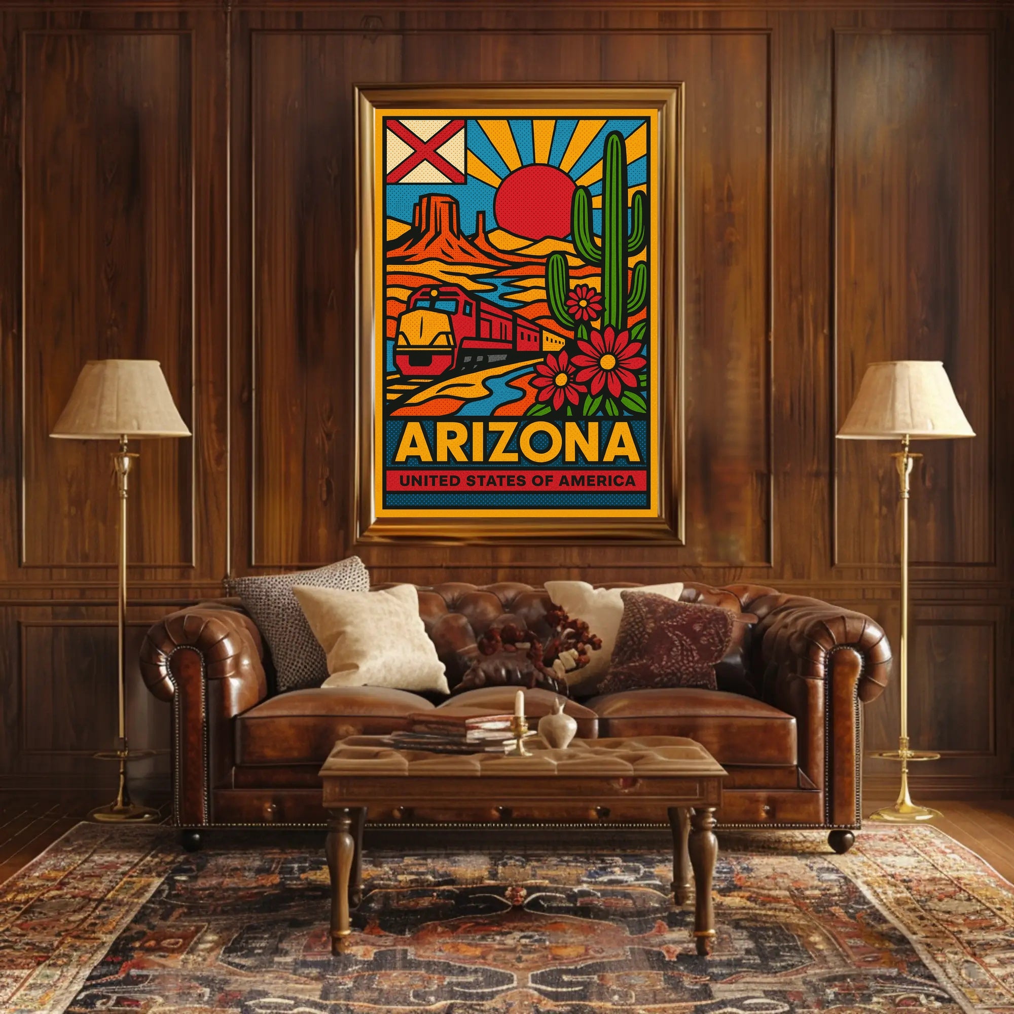 Arizona Desert Adventure Travel Poster PosterGoat