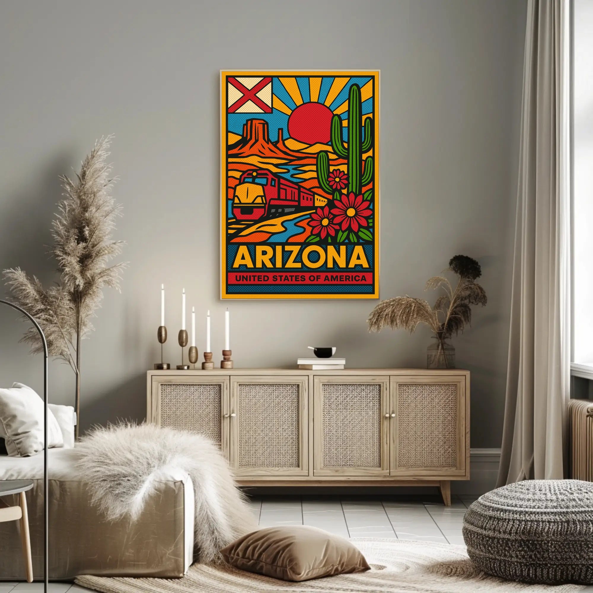 Arizona Desert Adventure Travel Poster PosterGoat