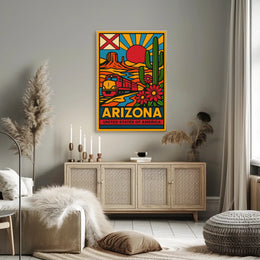 Arizona Desert Adventure Travel Poster PosterGoat