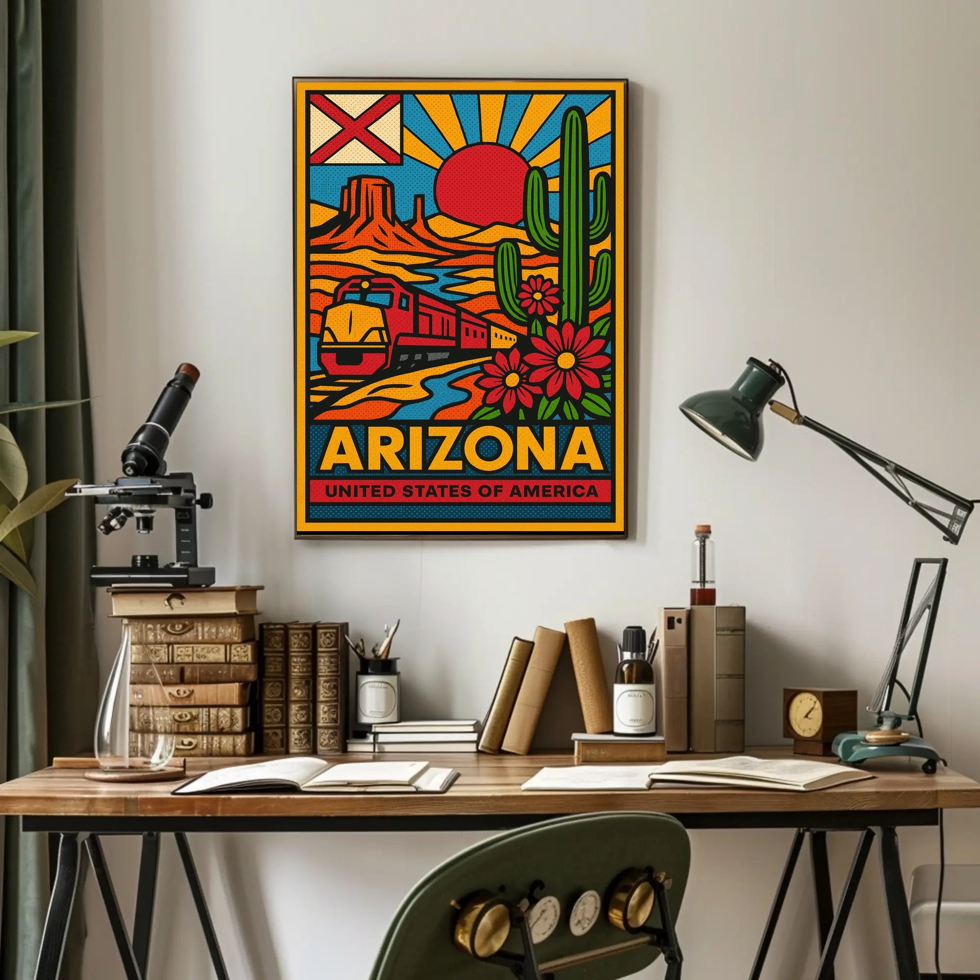 Arizona Desert Adventure Travel Poster PosterGoat
