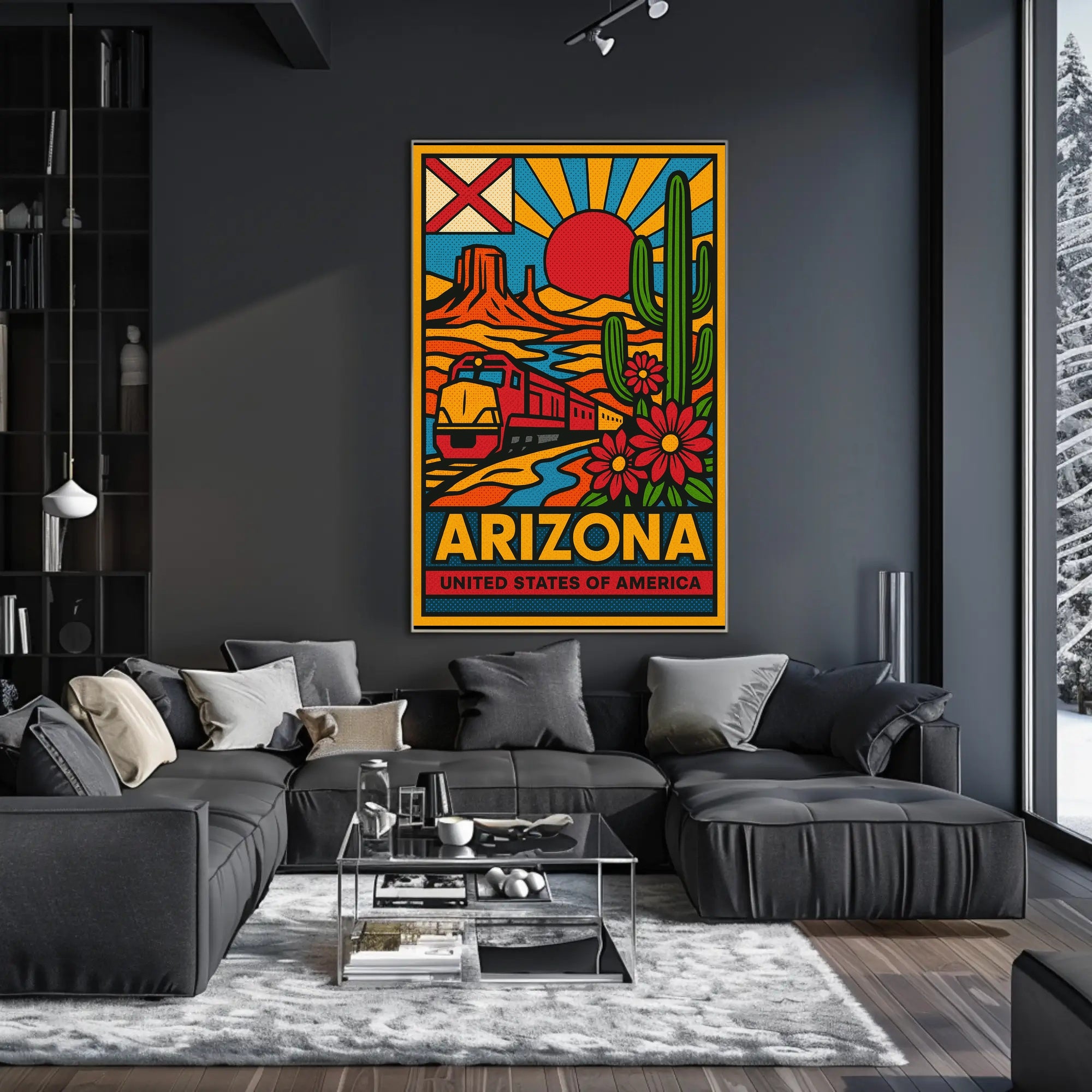 Arizona Desert Adventure Travel Poster PosterGoat