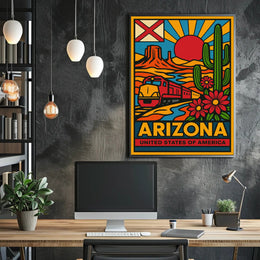 Arizona Desert Adventure Travel Poster PosterGoat