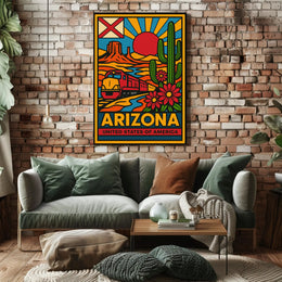 Arizona Desert Adventure Travel Poster PosterGoat