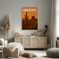 Arizona Desert Adventure Vintage Travel Poster PosterGoat
