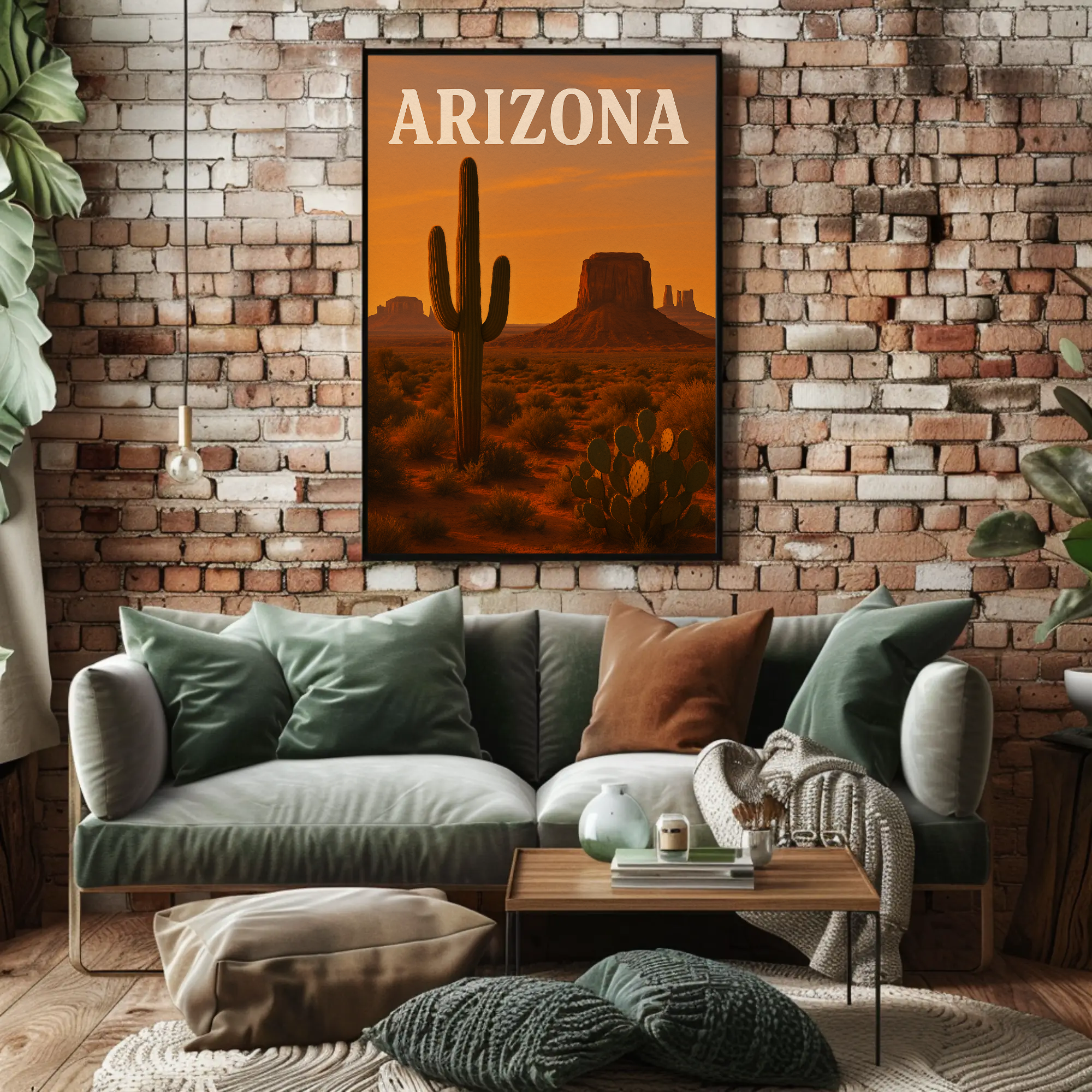Arizona Desert Adventure Vintage Travel Poster PosterGoat
