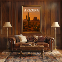 Arizona Desert Adventure Vintage Travel Poster PosterGoat