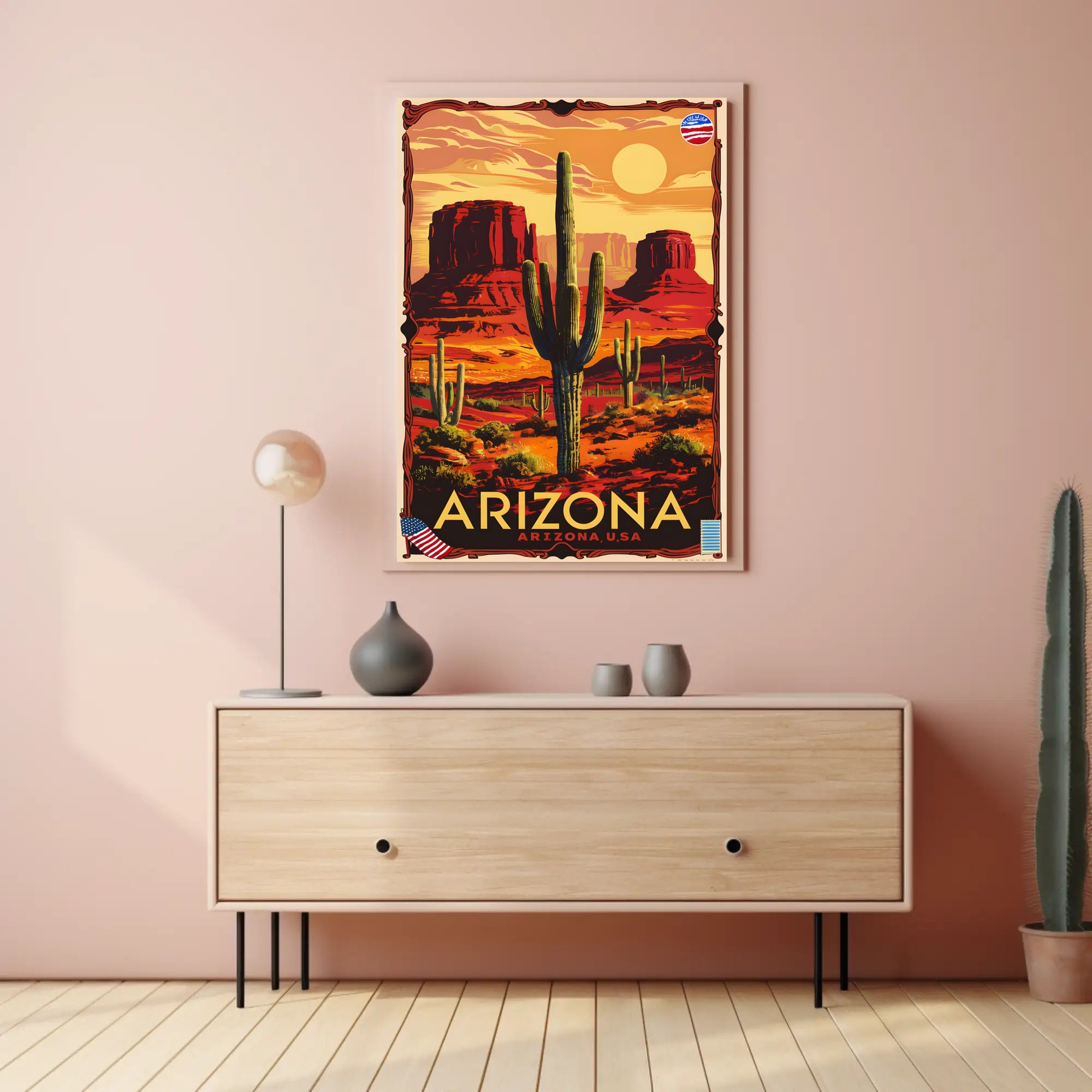 Arizona Desert Landscape Poster PosterGoat