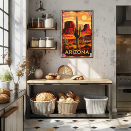 Arizona Desert Landscape Poster PosterGoat
