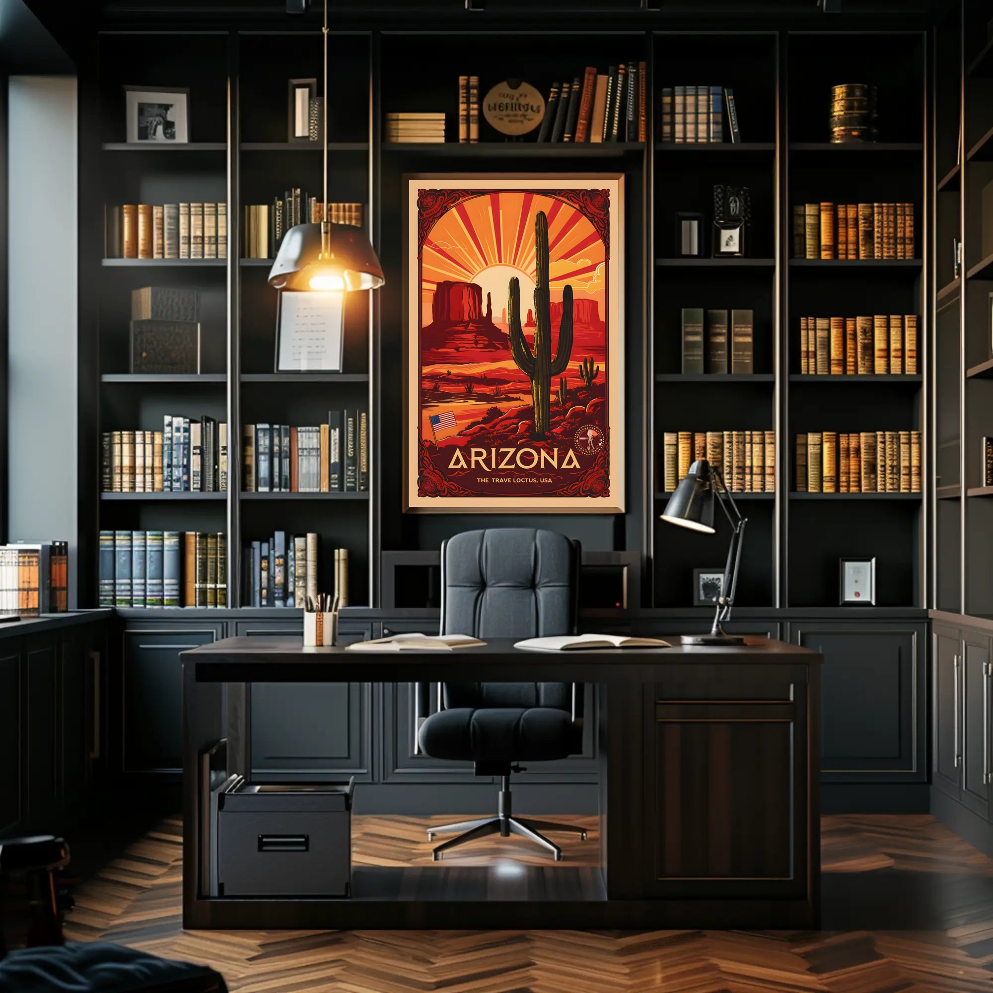Arizona Desert Sunrise Poster PosterGoat