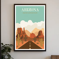 Arizona Grand Canyon State Travel Poster PosterGoat