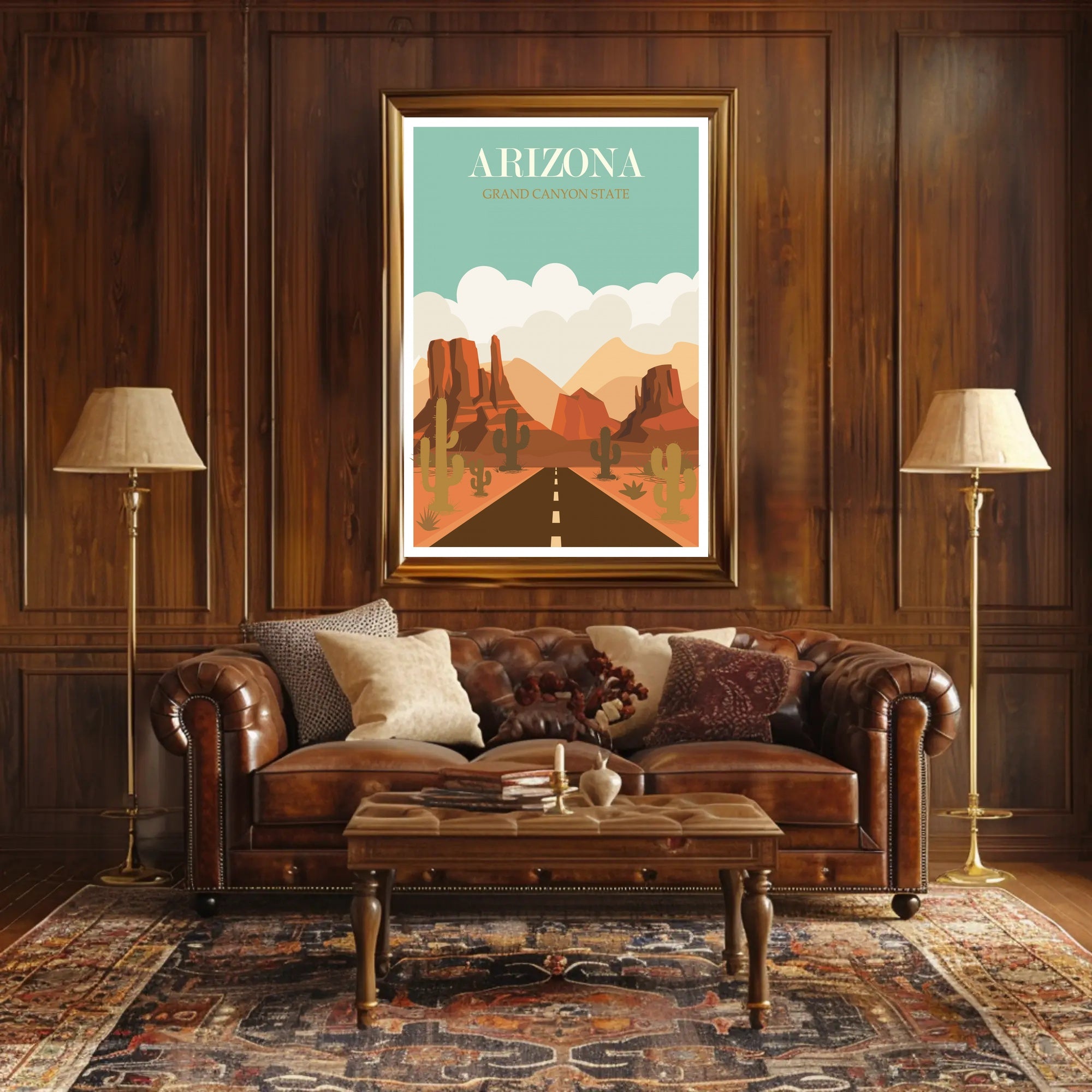 Arizona Grand Canyon State Travel Poster PosterGoat