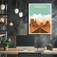 Arizona Grand Canyon State Travel Poster PosterGoat