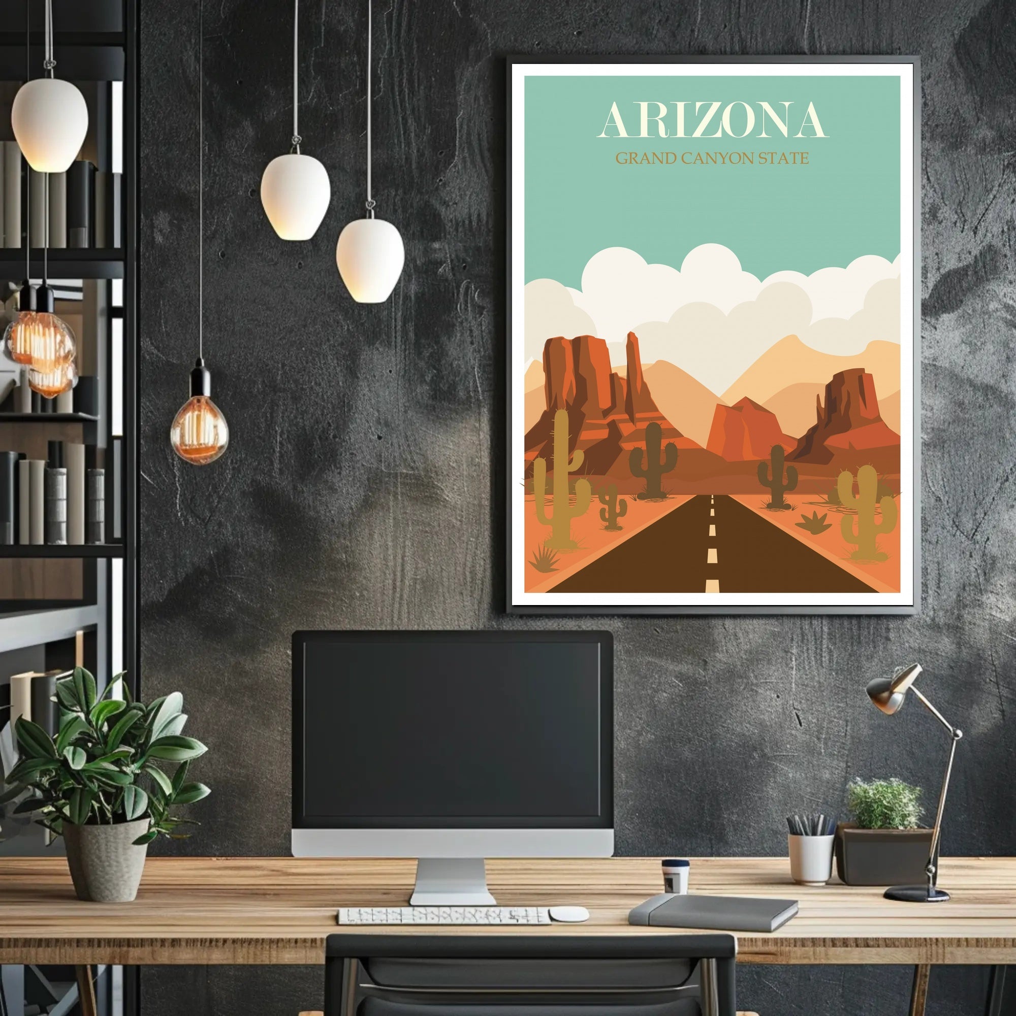 Arizona Grand Canyon State Travel Poster PosterGoat