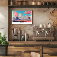 Arizona Monument Valley Modern Travel Poster PosterGoat